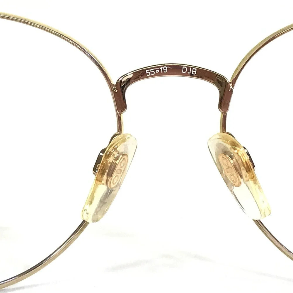 Metzler Eyeglasses Frames 088 0812 Light Blue Gold Round Full Rim 55-19-140